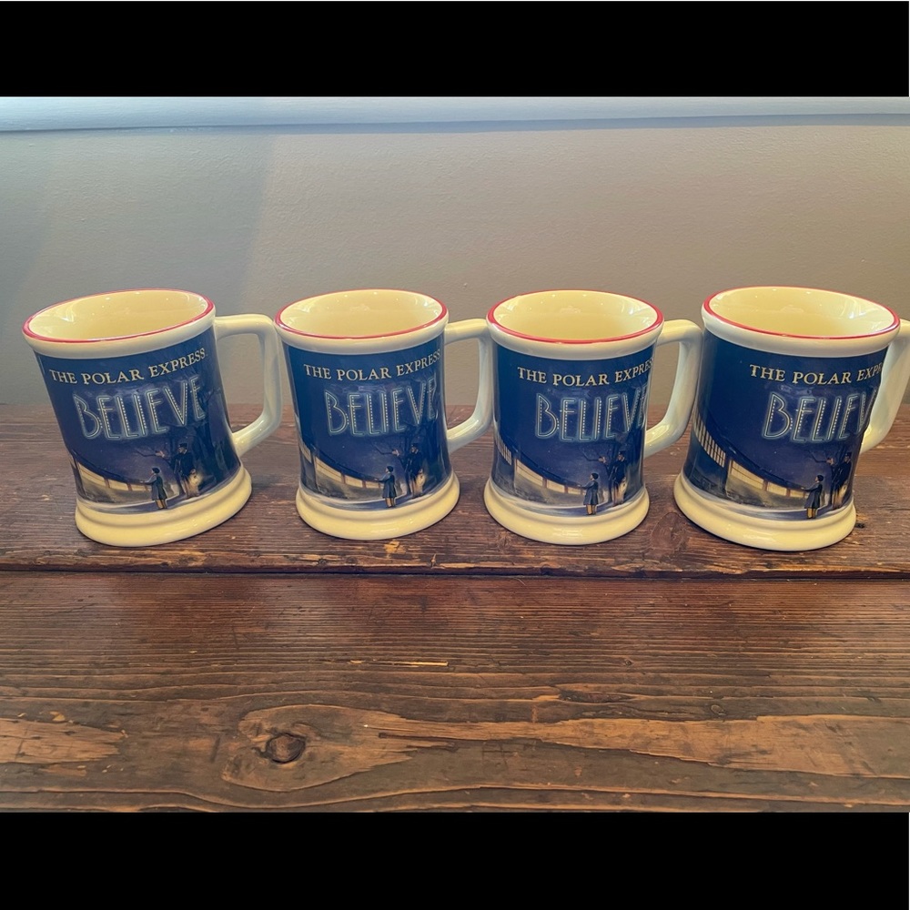 Set of 4 Polar Express Mugs